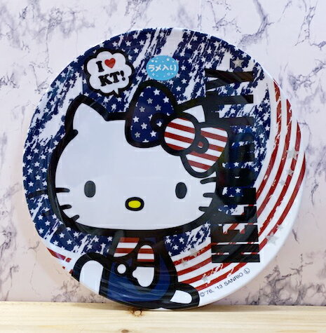 【震撼精品百貨】凱蒂貓_Hello Kitty~日本SANRIO三麗鷗 KITTY 美耐皿盤子/塑膠盤-美國*32641