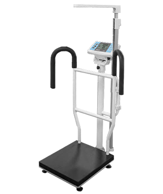 「永田牌專業體重秤」 扶手型電子身高體重秤(附電子尺) BW-2228MH