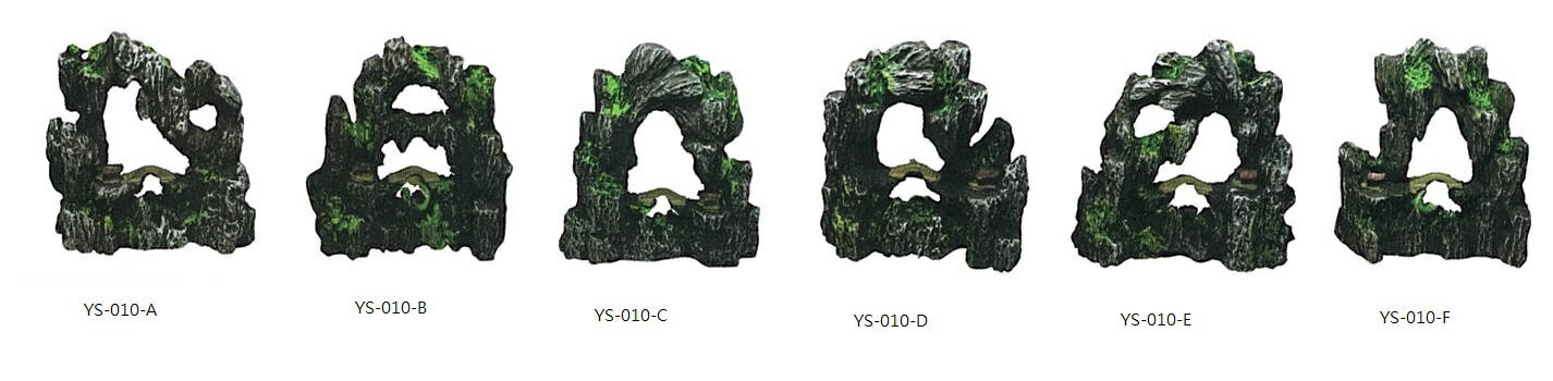 ★ 雙魚座水棧 ★【YS-010 迷你仿真假山拱橋】六種款式裝飾品"隨機出貨" 魚缸造景 魚蝦躲藏 適合小缸