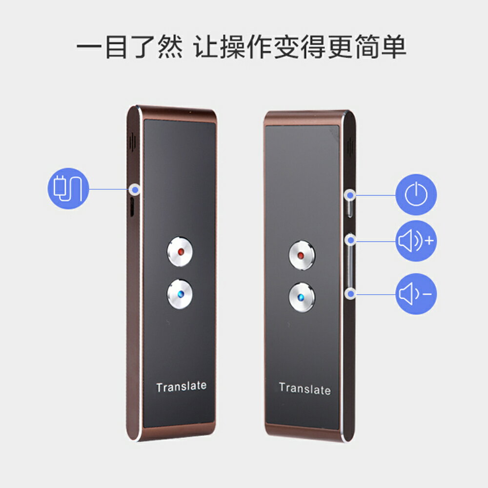 智慧翻譯機出國旅遊翻譯器同聲語言抖音同款翻譯神器中英文互譯器 WD 全館免運