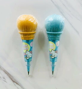 【震撼精品百貨】Hello Kitty 凱蒂貓~日本SANRIO三麗鷗 KITTY免銷鉛筆-冰淇淋造型-藍橘色-2入*21087