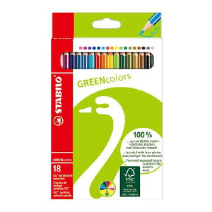 STABILO 德國 思筆樂 環保樂油性色鉛筆 18色組 / 盒 6019/2-18