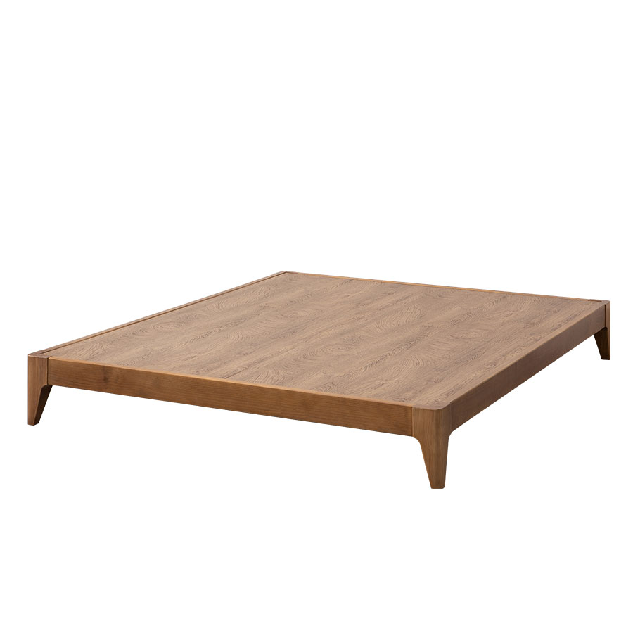 988愛德拉-實木5尺床底(柚木色) 實木製造、低甲醛、標準雙人、雙人床架【myhome8居家無限】★APP下單享點數4% 3