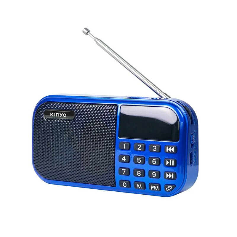 (現貨)KINYO RA-5515 攜帶式 大聲量口袋型USB/FM收音機/喇叭/音響(長輩首選)