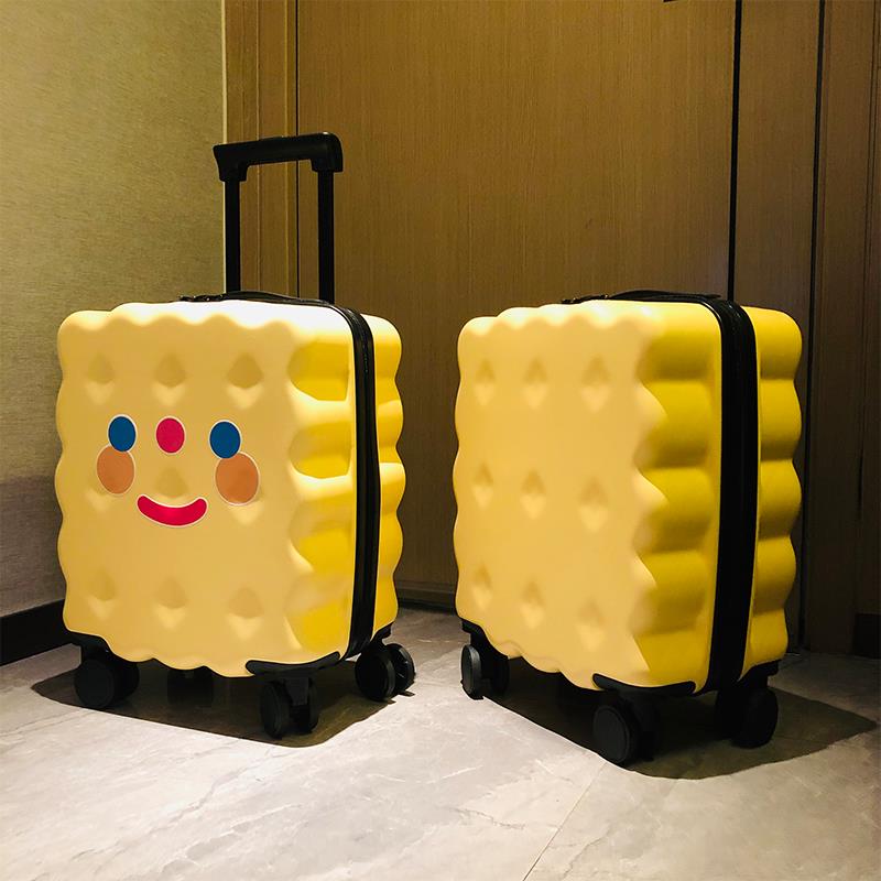 【台灣公司 超低價】餅干行李箱可愛學生密碼箱輕便兒童拉桿箱小型號登機箱網紅旅行箱