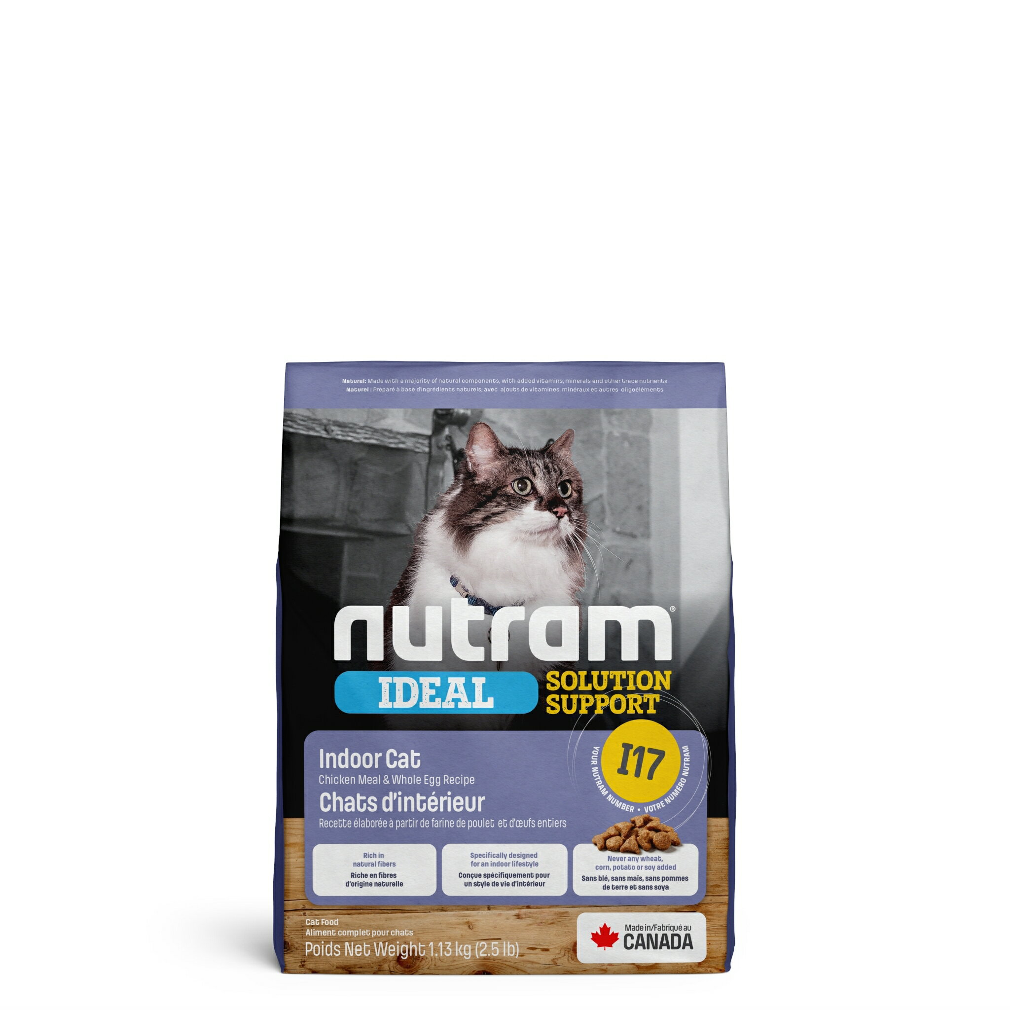 Nutram紐頓 - I17室內化毛全齡貓(雞肉+燕麥) 1.13Kg