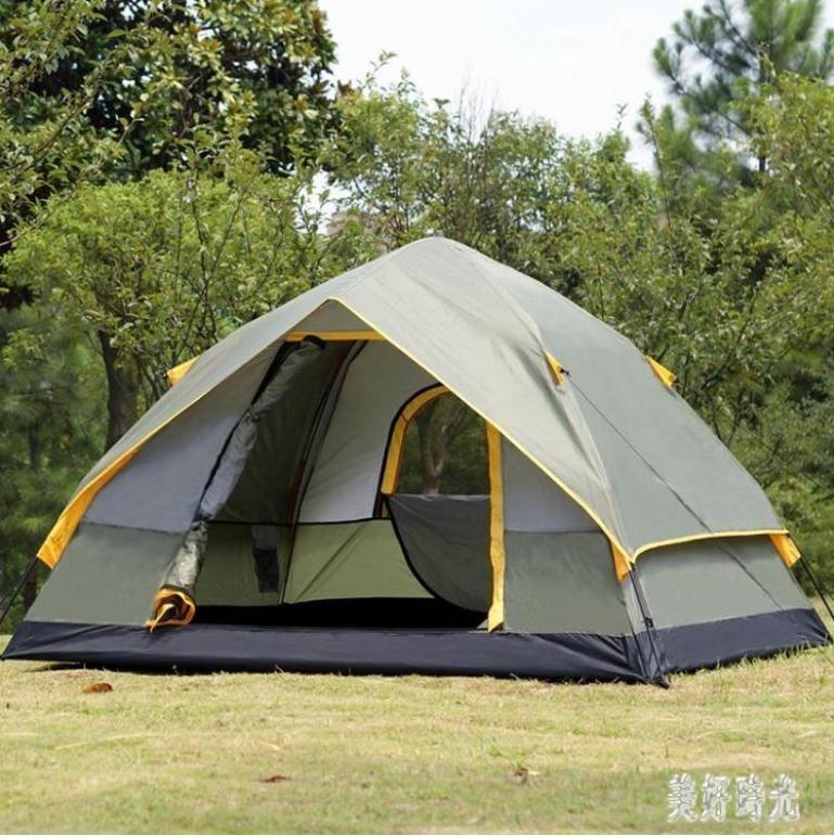 帳篷 全自動帳篷戶外 3-4人二室一廳雙層防雨2人單人野營野外露營帳篷