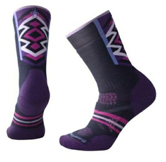【【蘋果戶外】】Smartwool SW001005 092 深海軍藍 PhD Nordic 女款 中量級減震印花中長統筒襪 登山襪 美國製造 美麗諾羊毛襪 保暖