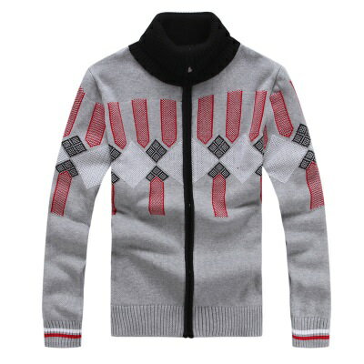 針織外套長袖針織衫-獨特圖案造型設計男外套73ik69【獨家進口】【米蘭精品】 1