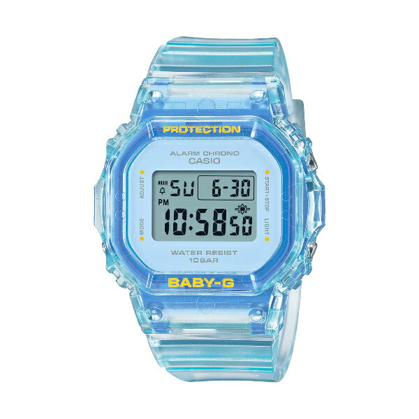 CASIO卡西歐G-SHOCK BGD-565SJ-2 夏季繽紛果凍透明電子腕錶 37.9mm 藍色｜樂天領券折300★全館特惠中★指定刷卡回饋10%