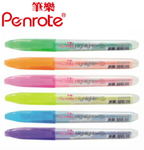 筆樂PENROTE 0.3mm水性螢光筆 12支/盒 PF0601