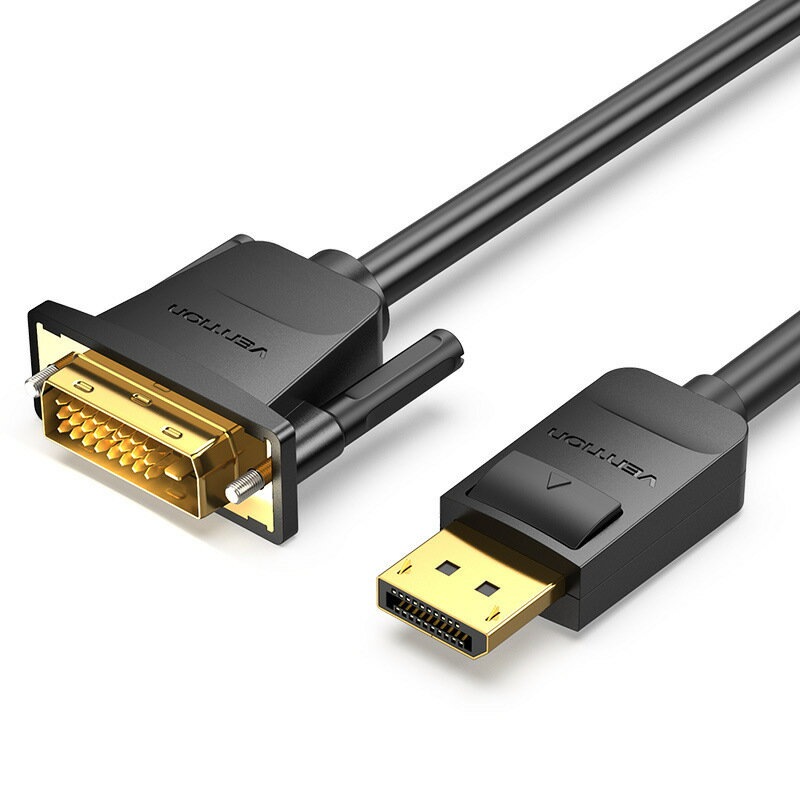 威迅dp轉dvi轉接頭顯示器連電腦大displayport介面轉換顯卡轉接線【宜家良品百貨】