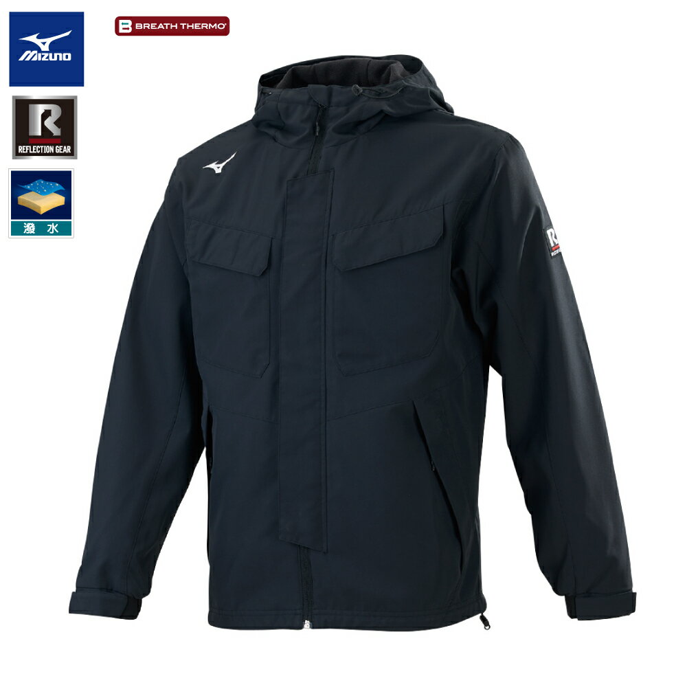 BREATH THERMO發熱材質 連帽夾克 32TE158409（黑）