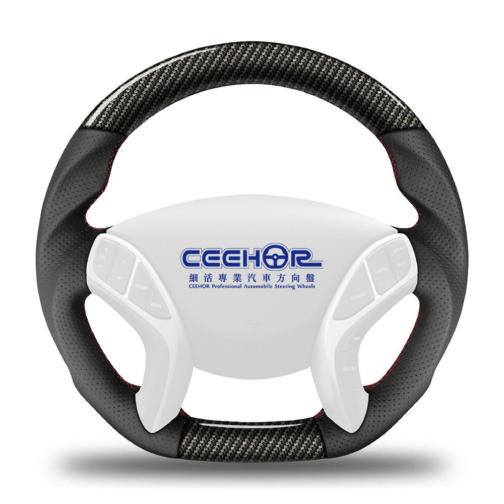 [細活方向盤] 水轉印碳纖維款 ELANTRA HYUNDAI 現代 變形蟲方向盤