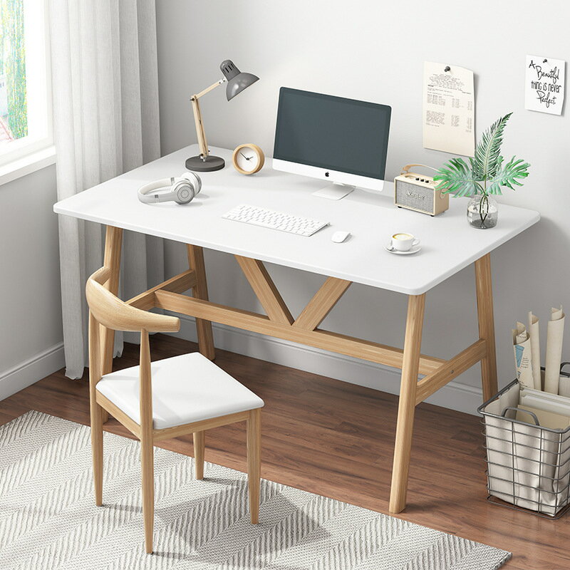 APP下單享點數9% 北歐電腦臺式桌臥室小戶型書桌簡約家用小學生寫字臺現代簡易桌子