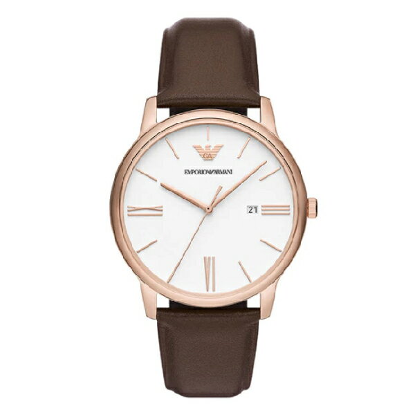 EMPORIO ARMANI 亞曼尼 Minimalist系列 AR11572 極簡約日期真皮腕錶 42MM｜樂天全館特惠中★指定刷卡回饋10%