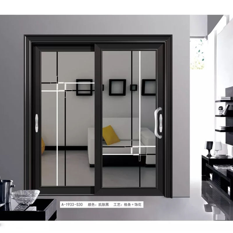 鈦鎂鋁合金現代簡約雙層鋼化玻璃衛生間隔斷陽臺客廳廚房推拉門