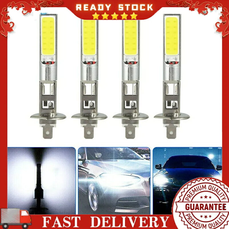 【可開發票】Led 大燈 H1 遠光燈/近光燈 100W 6000LM 氙氣配件白色燈泡防水倒車更換