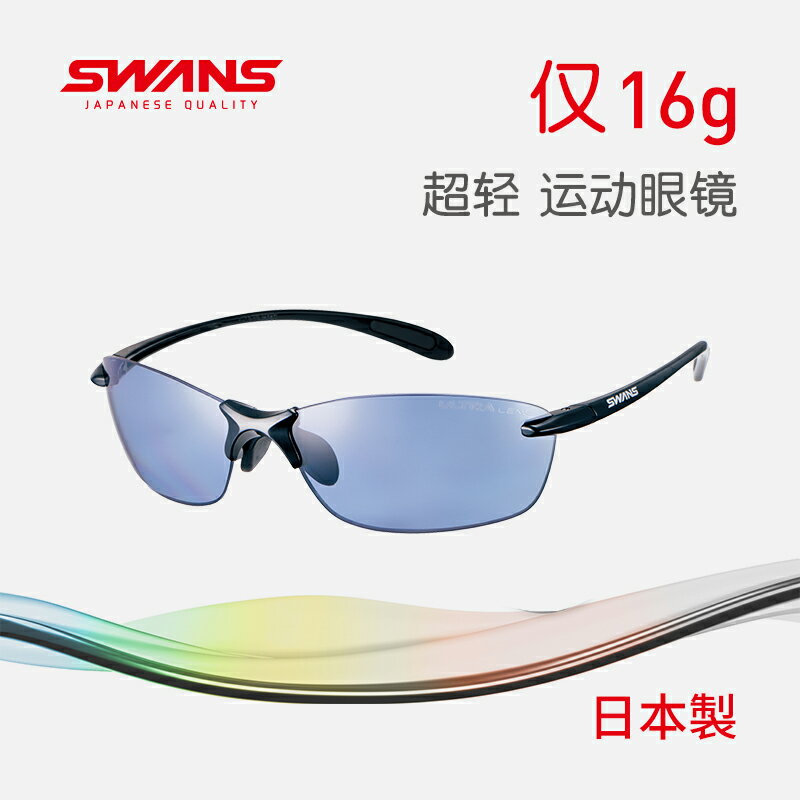 swans戶外高爾夫運動眼鏡跑步變色太陽鏡開車釣魚墨鏡超輕偏光鏡