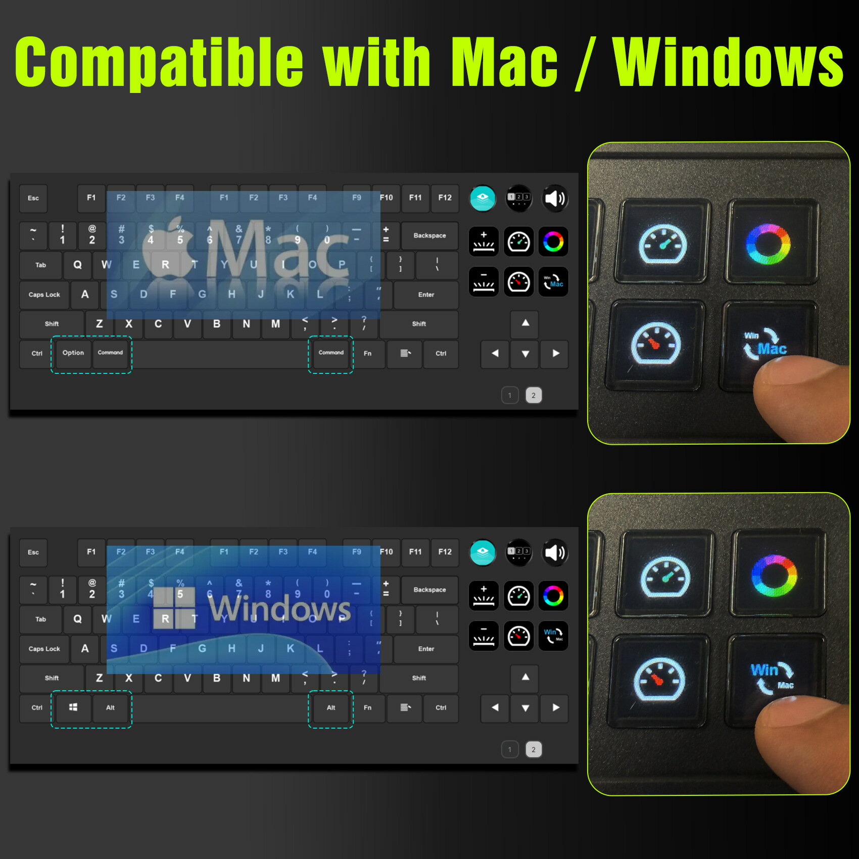 LCD AI Keyboard/K1 PRO/gamekeyboard/custom features keyboard
