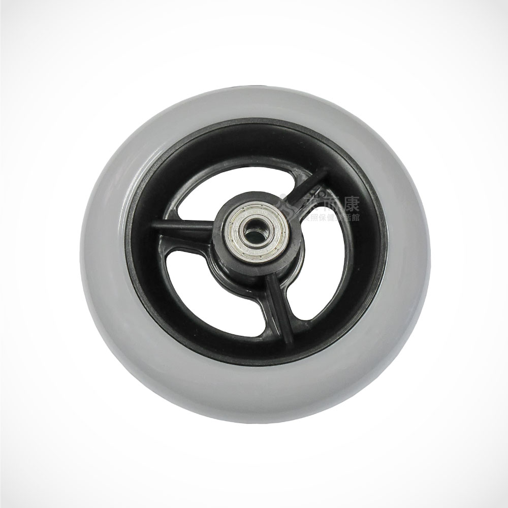來而康 康揚 硬式前輪組 5吋 替換用 2個一組 輪椅輪子 輪椅輪子更換 輪椅前輪