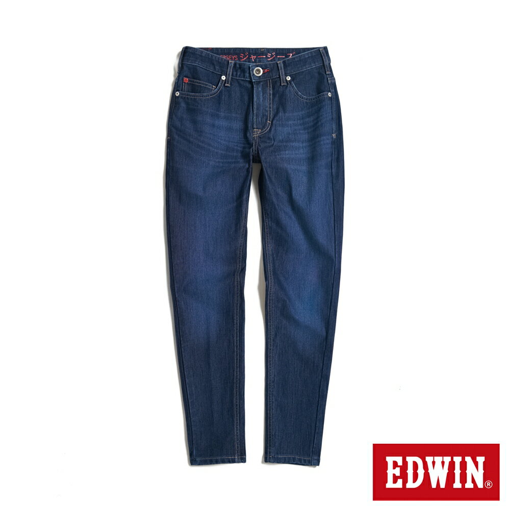 EDWIN JERSEYS 迦績 斜紋自然丹寧窄管褲-女款 原藍磨