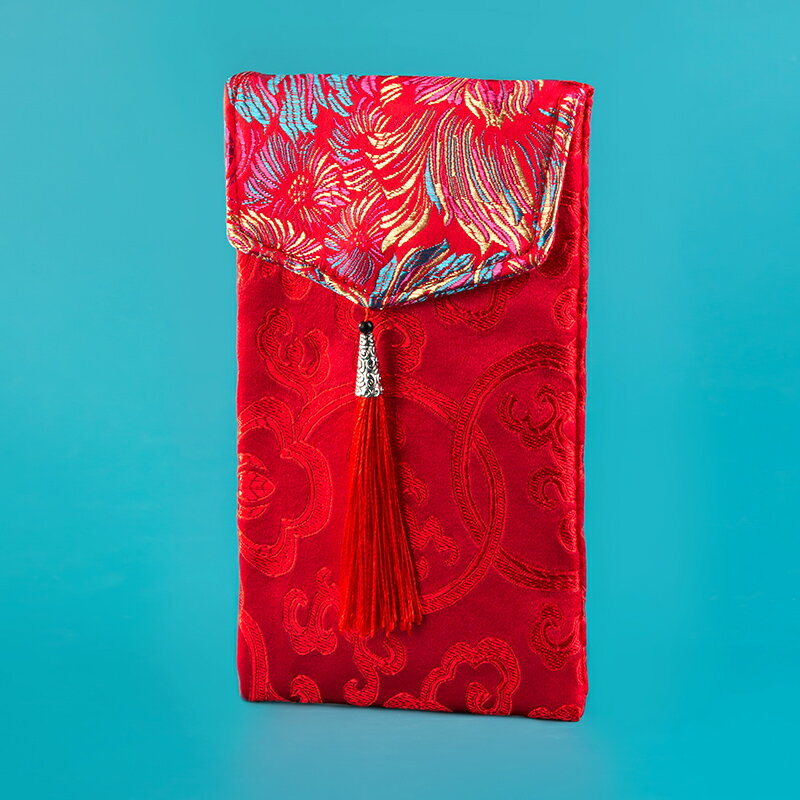 錦緞高檔紅包新年結婚個性創意過年通用布藝袋萬元2022虎年利是封