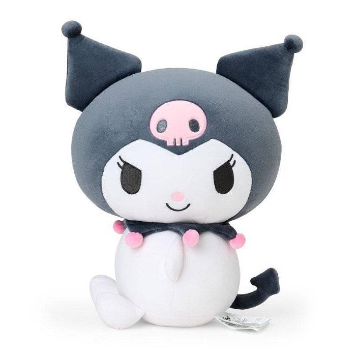 【震撼精品百貨】酷洛米 Kuromi~日本SANRIO三麗鷗 酷洛米絨毛玩偶安全帶靠墊-側坐款*54809