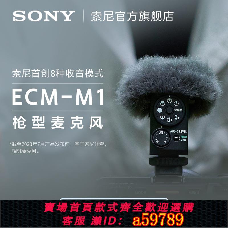 【全網低價 可打統編】Sony/索尼 ECM-M1 數字音頻槍型相機麥克風 8種收音模式 直播設備