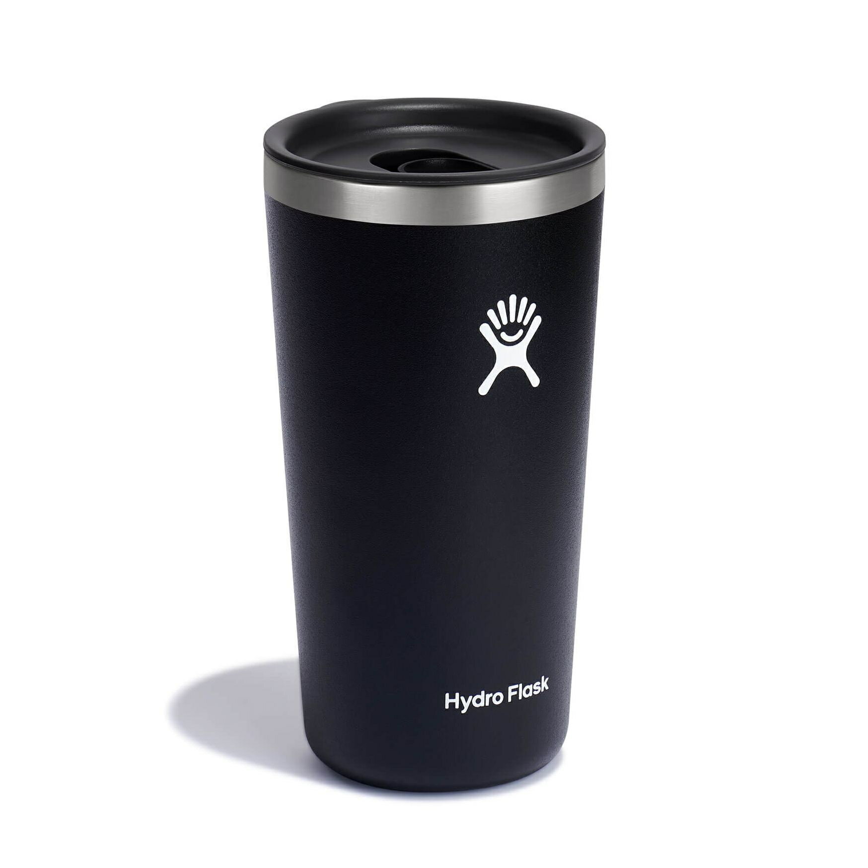 【【蘋果戶外】】Hydro Flask【隨行杯 / 591ml】20oz 保溫隨行杯 (時尚黑) 附蓋 滑蓋咖啡杯 保溫杯 保冷杯 保溫瓶 TUMBLER