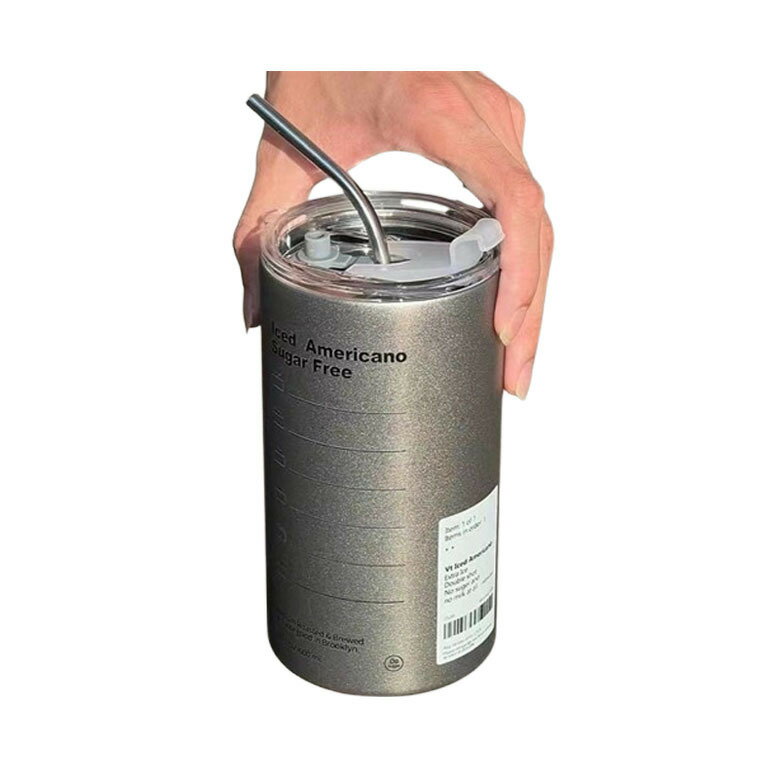  設計風304不鏽鋼咖啡杯600ml(霧面深灰色) [大買家]