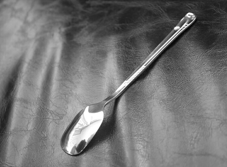精致方頭不銹鋼攪拌勺家用創意咖啡勺小調羹可愛方形甜品勺小勺子