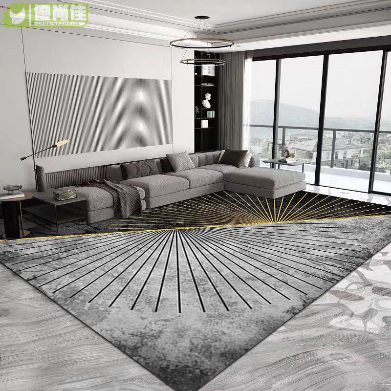 ins風北歐簡約客廳地毯沙發毯現代滿鋪臥室家用大面積地墊床邊毯