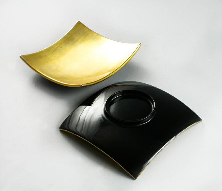 黃金漆器盤 31cm 2