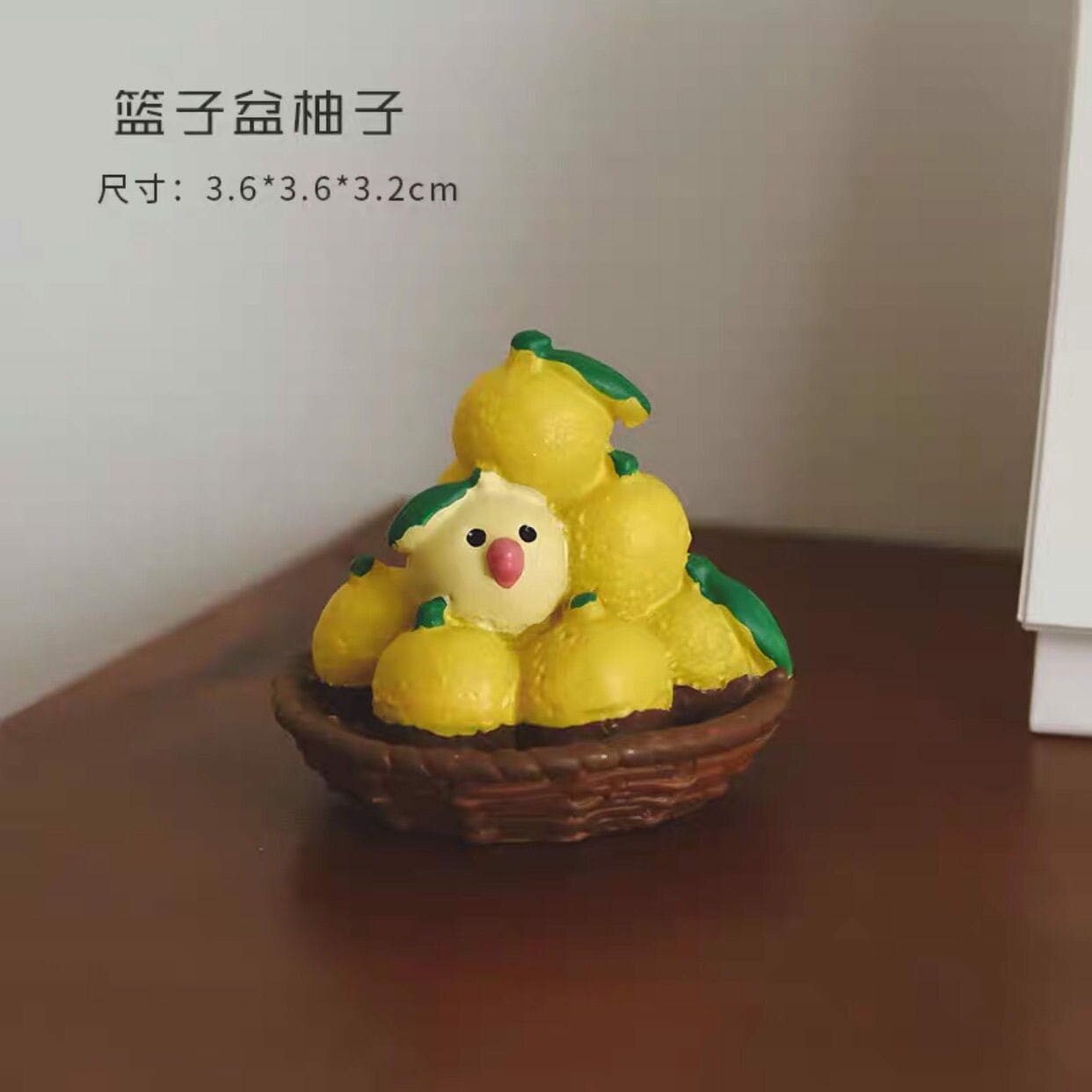 日式夏日柚子貓 治癒系可愛日式小擺件桌面裝飾品 3