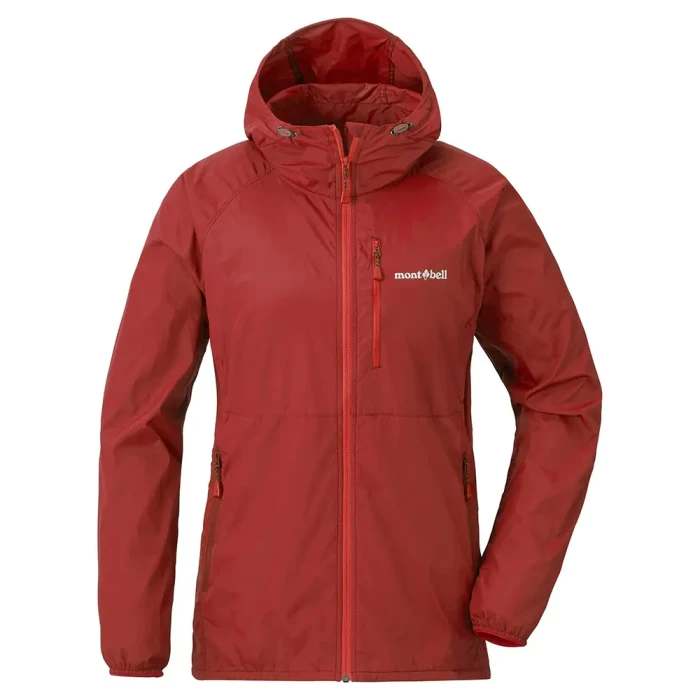 ├登山樂┤ mont-bell Wind Blast Parka 連帽風衣外套 女 # 1103323RD 鮮紅