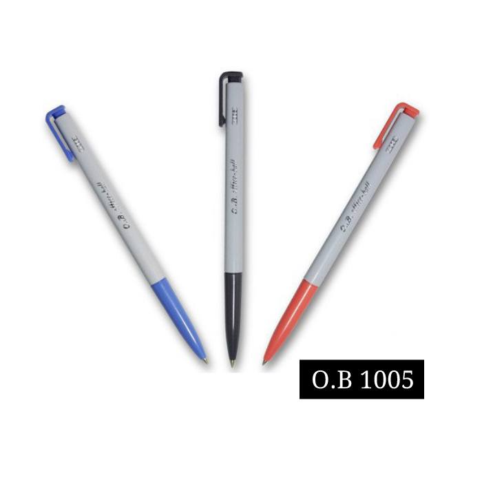 【史代新文具】O.B 1005 0.5mm 自動原子筆 (藍/黑/紅)