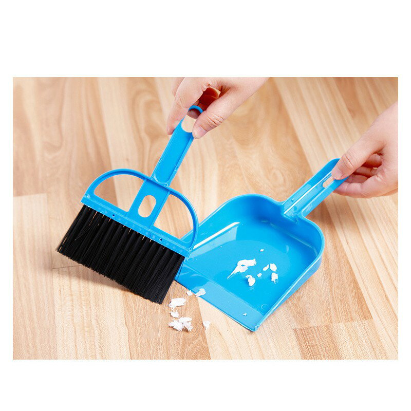 桌上迷你掃把組【C008】台灣出貨 居家  桌面掃把 畚箕 桌面清潔 鍵盤清潔刷 小掃把 清潔 3