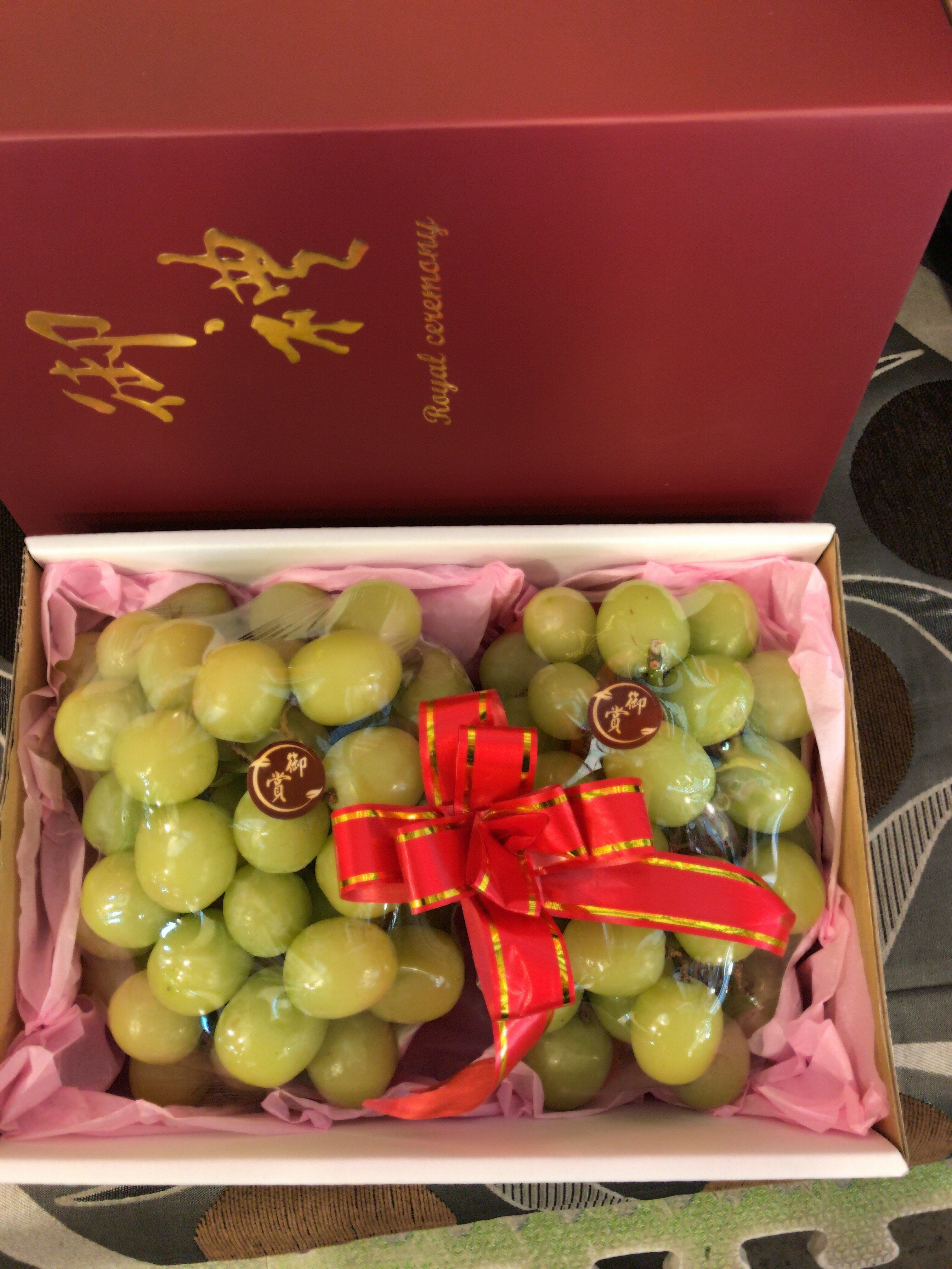 日本山梨縣麝香葡萄保證空運一箱3公斤約5房/單房約600~700g【皇家果物】低溫免運 3