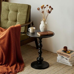 美式復古風鐵藝小圓桌客廳沙發邊幾小戶型臥室茶幾法式中古風角幾