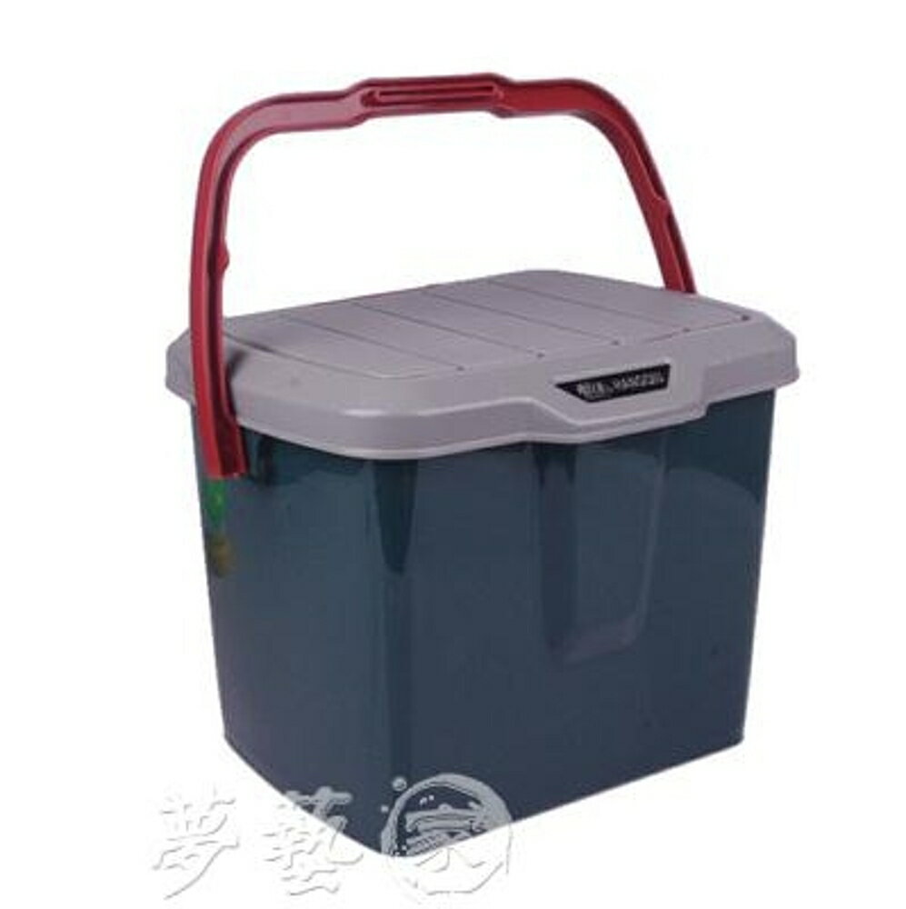 釣魚桶 大號劇組用多用桶手提桶方桶釣魚桶可坐凳加厚塑料野餐洗車桶 物節 夢藝家
