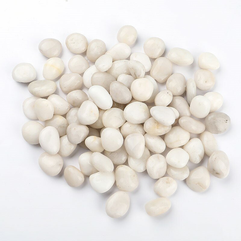 鋪面石鵝卵石雨花石天然白石子魚缸花盆鵝軟石裝飾盆栽園藝石頭子 4