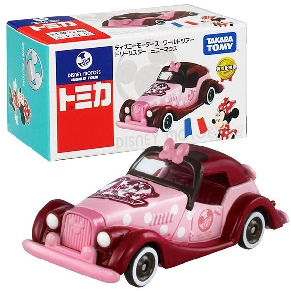 真愛日本 迪士尼 米妮 TOMY車 特仕車 老爺車 環遊世界 TOMICA TARARATOMY 玩具車 4904810179061