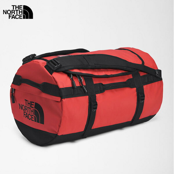 美國【The North Face】BASE CAMP DUFFEL-S 50 L 抗水旅行包 / 手提肩背兩用包 / 冬季旅行包款 - 紅
