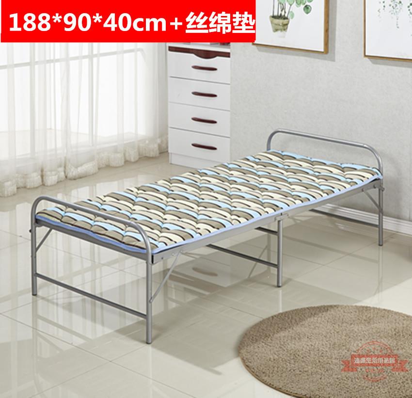 折疊床單人床家用雙人床出租房簡易午休床經濟型1.2米鐵床鋼絲床