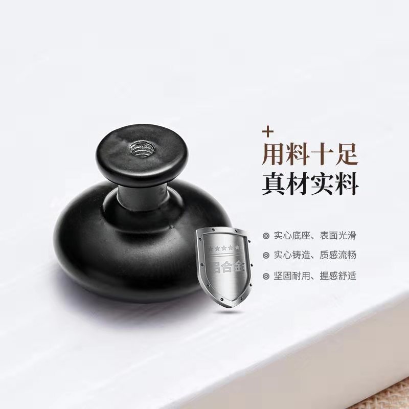 美式北歐櫥櫃衣櫃門單孔黑色小拉手歐式抽屜把手現代簡約鞋櫃拉手