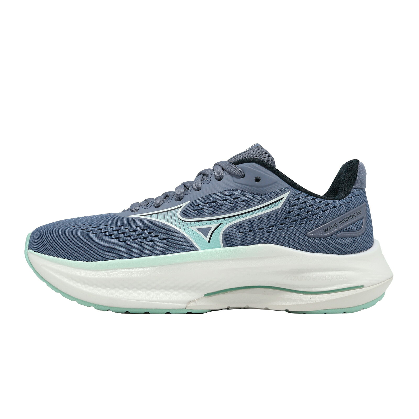 Mizuno 美津濃 慢跑鞋 Wave Inspire 22 女鞋 超寬楦 藍 支撐 緩震 J1GD2645-73