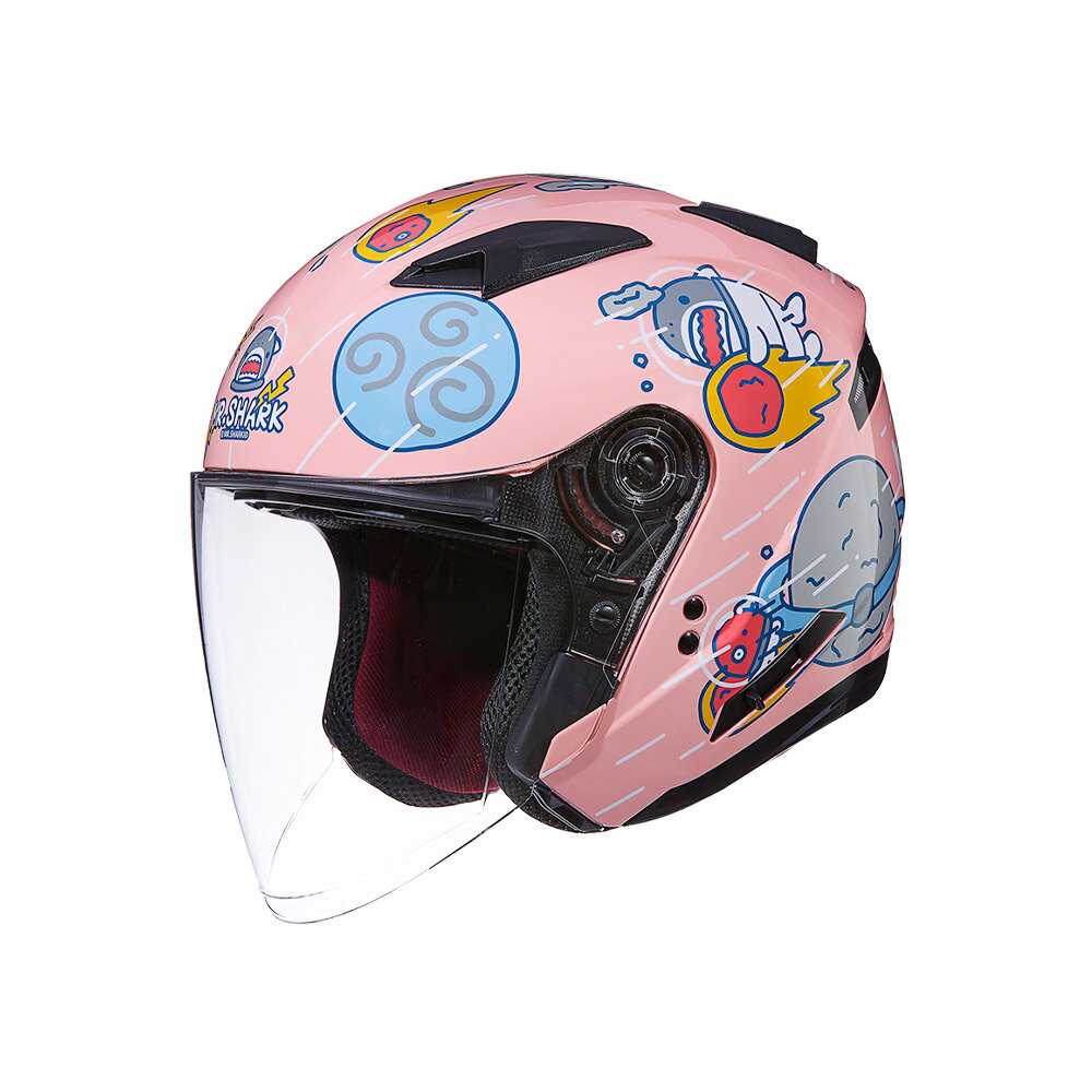 【SOL Helmets】SO-7E開放式安全帽 (鯊魚先生 星塵粉) ｜ SOL安全帽官方商城