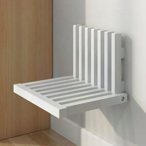 折疊換鞋凳壁墻壁凳家用玄關隱形實木便攜式折疊椅耐用加厚