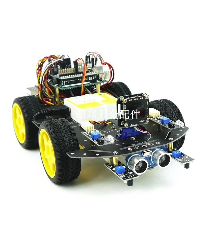 wifi智慧小車 適用於Arduino UNO R3循跡避障智慧小車 機器人套件[領邦五金配件]